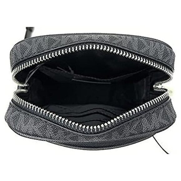 Jet Set Travel Signature PVC Medium Logo Chain Crossbody Flight Bag Black - Picture 7 of 7